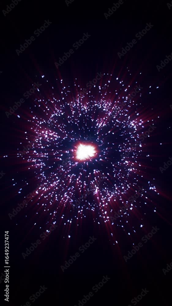 Poster an energetic display of swirling colors and bright lights fills the screen, creating a captivating a