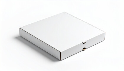 A pizza box mockup isolated for easy logo placement.