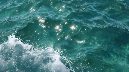 Fototapeta premium Turquoise ocean surface texture 