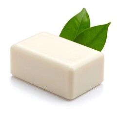Bar of soap with leaves