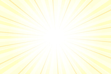 Medium Champagne Yellow Abstract Sunlight Background. Yellow Glow Effect Sunburst Background for Presentation, Banner, Poster, Flyer, Sales. Pop Art Template for Summer and Spring. Rays Theme.
