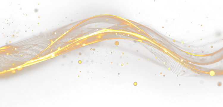 Shiny Golden Wave Effect