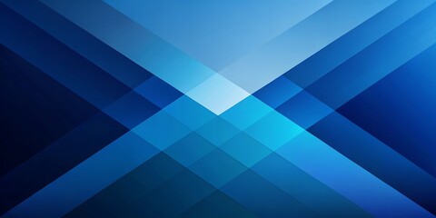 Abstract geometric background featuring intersecting translucent blue shapes creating a dynamic and modern visual with a sense of depth and movement