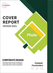Cover Report Design vector