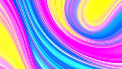 Vibrant abstract background with swirling fluid colors. Colorful dynamic waves of pink, yellow, and blue create a liquid motion texture.