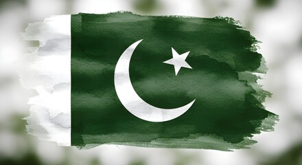 flag of Pakistan  beautiful, flag, Pakistan, symbol, icon, button, country, national, Pakistani, nation, star, banner, sign, vector, illustration, moon, travel, 3d, Asia