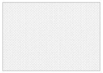 Isometric Grid Paper Template. Dots grid. Printable Drawing and Drafting Sheet for Sketches, Designs, and Technical Illustrations. 