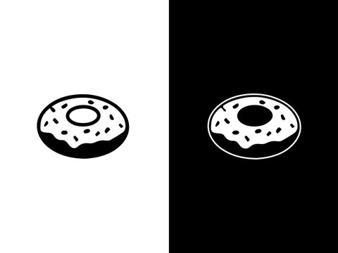 donut vector logo icon for business