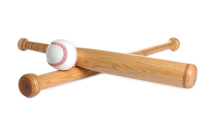 Baseball bats and ball