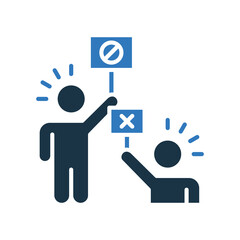 Strike mixed color icon