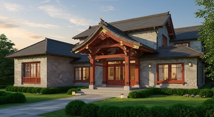 Fototapeta premium Experience stylish the luxurious home with stunning details