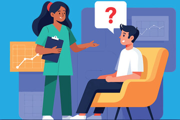 Nurse and Patient Consultation Understanding Healthcare Needs