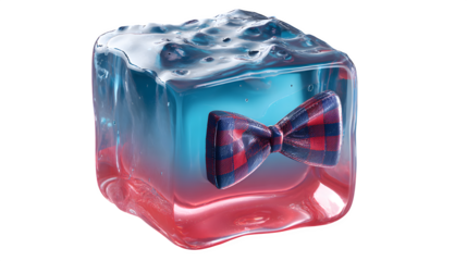 ice cube on white background