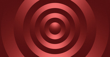 Red concentric abstract design with futuristic 3D effect.
