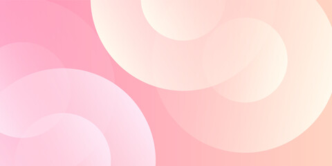 Abstract banner background, pastel colorful, pink and yellow gradations simple