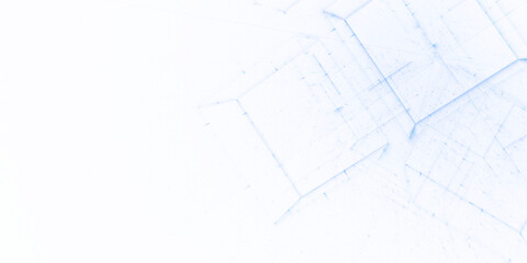 Geometrische Datenstruktur – blaue abstrakte Technologie-Vernetzung in modernem Design, Big Data, Blockchain, Digitalisierung, Analyse, KI, Wissenschaft, visuelle Kommunikation, Technologie