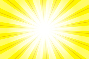 Obraz premium Yellow Munsell Abstract Sunlight Background. Yellow Glow Effect Sunburst Background for Presentation, Banner, Poster, Flyer, Sales. Pop Art Template for Summer and Spring. Rays Theme.