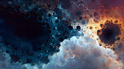 Abstract algorithm visual with geometric digital patterns and structured futuristic design on a dark background