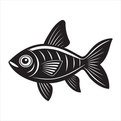 A School of Tetras in Motion, a Lively and Energetic Group of Fish Swimming in a Clean and Well-Maintained Tropical Aquarium