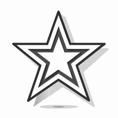 Shadow Effect Star Icon