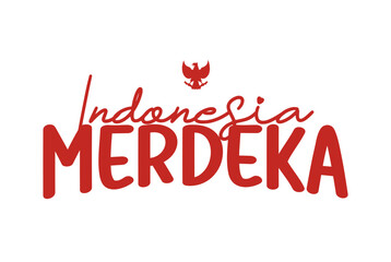 Indonesia Merdeka Typography