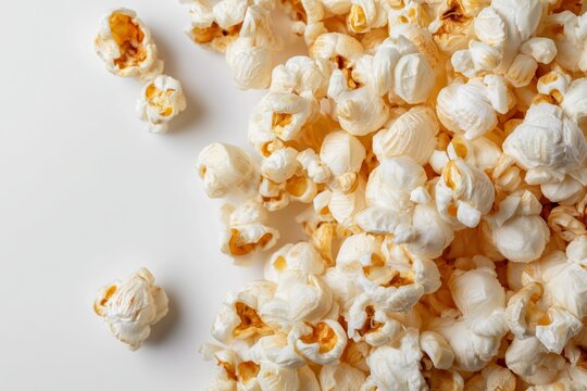 Ecuadorian canguil popcorn on white background
