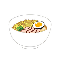 Vector set of a delicious fried egg with bacon, sausage, and bread on a plate for a fast food breakfast meal