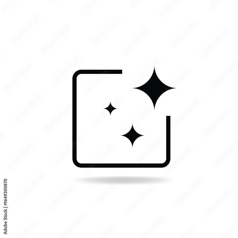 Aufkleber artificial intelligence ai icon sign. perfect for ui/ux generative model designs