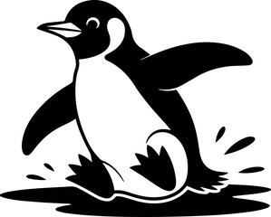 Funny Penguin Vector Art, Bird Icon
