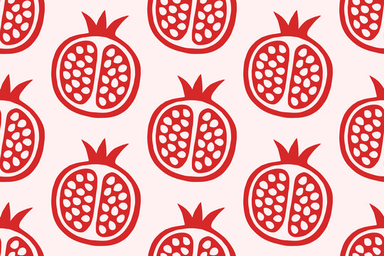 Rosh Hashanah, Jewish New Year celebration. Shana Tova, Happy New Year greeting. Seamless Pattern. Hand drawn style vector illustration