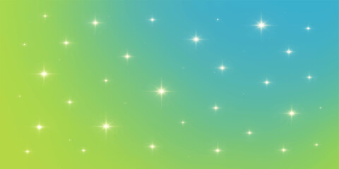 Abstract christmas night sky with glowing stars and sparkling winter holiday decoration