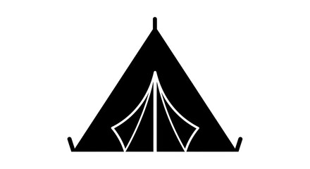 Fototapeta premium tent icon vector