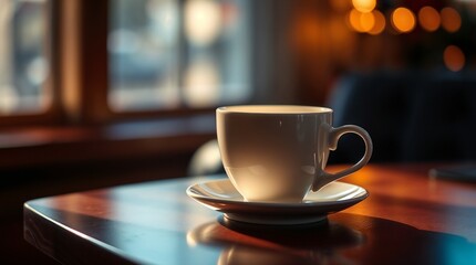 Fototapeta premium Cup of coffee on a table