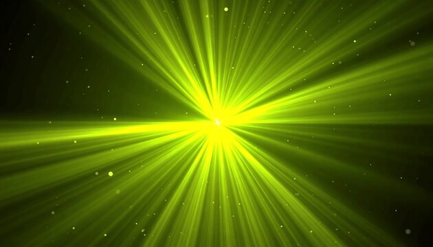 Bright burst of lime green light - Powered by Adobe