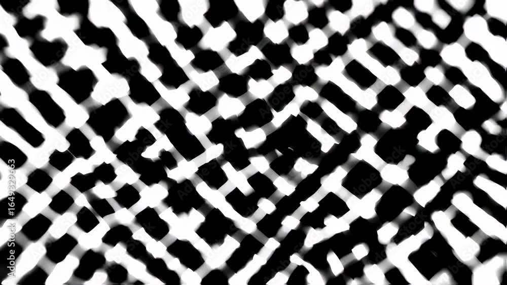 Poster dynamic flowing monochrome mesh pattern with soft, rippling light effects
