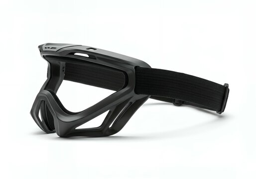 Tactical protective goggles with ventilation holes and elastic strap for airsoft paintball military sports safety eyewear equipment isolated on white background