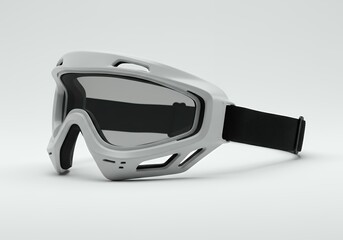 Professional motocross goggles with tinted lens foam padding and elastic strap for dirt bike racing extreme sports eye protection equipment