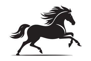 horse silhouette vector