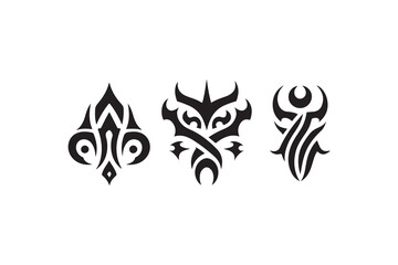 Fototapeta premium tribal tattoo set