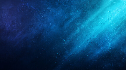 Fototapeta premium Deep indigo background with cyan light leak sweeping across, creating cosmic and ethereal atmosphere