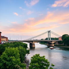 Fototapeta premium river & bridge