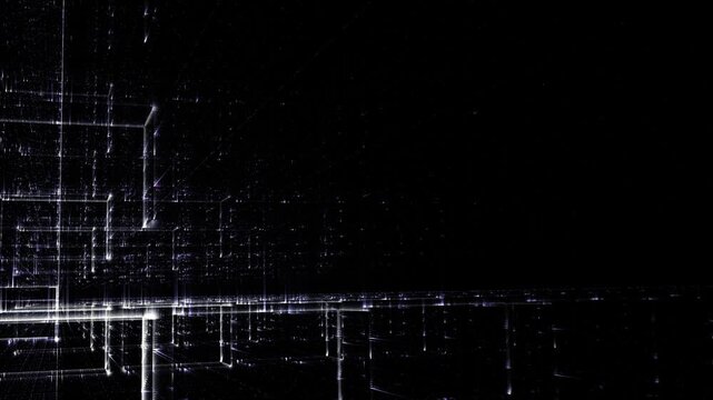 Geometrische Datenstruktur &ndash; abstrakte Technologie-Vernetzung in modernem Design, perfekt f&uuml;r KI, Big Data, Blockchain, Digitalisierung, Analyse, Wissenschaft, visuelle Kommunikation, Technologie