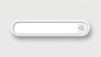 White search bar with magnifying glass
