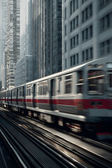 Fototapeta premium The Evolution and Impact of Efficient Modern Transportation: How Advanced Transport Solutions are Shaping Urban Landscapes and Societies