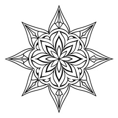 black and white abstract flower