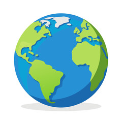 globe on white