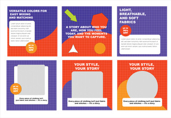 fashions style social media post template