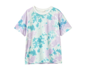 Classic abstract watercolor crew neck t-shirt isolated on a transparent background png