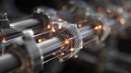 A macro shot capturing the connection points of the heat exchanger where finely calibrated welds ensure durability and efficiency in the highstress conditions of hydrogen processing.