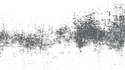 Distressed black texture on white background with grainy noise effect. Grainy black texture on white with distressed grunge overlay style 